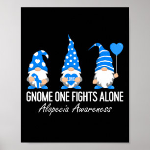 Alopezie Sensibilisierungsgewinn Ich trage Blue Ri Poster