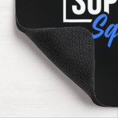 Alopezie Sensibilisierungskampagne Ich trage Blue Mousepad (Ecke)