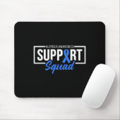 Alopezie Sensibilisierungskampagne Ich trage Blue Mousepad (Mit Mouse)