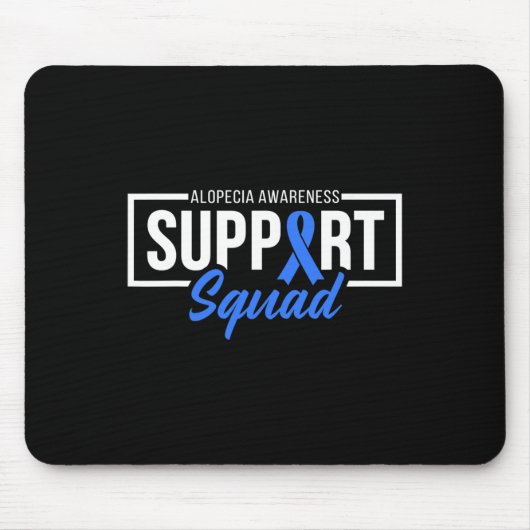 Alopezie Sensibilisierungskampagne Ich trage Blue Mousepad (Vorne)