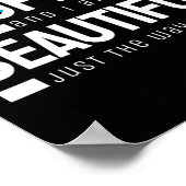 Alopezie und ich sind schön, wie ich bin Bewusstse Poster (Ecke)