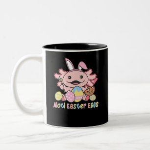 Alotl Ostereier Axolotl Ostern mit Puppe Zweifarbige Tasse