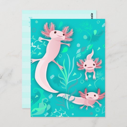 Alotta Axolotls Postcard Postkarte (Vorne/Hinten)