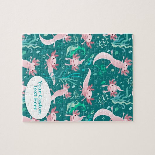 Alotta Pink Axolotls Custom Jigsaw Puzzle (Horizontal)
