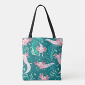 Alotta Pink Axolotls Schwimmbadetasche Tasche (Rückseite)