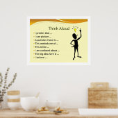 Aloud denken poster (Küche)