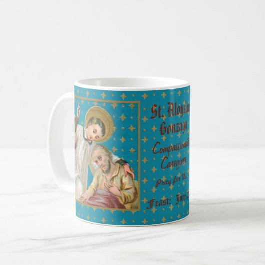 Aloysius Gonzaga & Plague Victim (M 006) Kaffeetasse (Vorderseite Links)