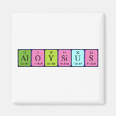 Aloysius periodic table name magnet (Vorne)