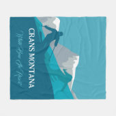 Alp Locarno Personalisiert Fleecedecke (Vorderseite (Horizontal))