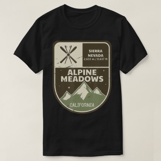 Alp Meadows California Vintag T-Shirt (Design vorne)