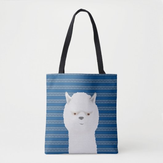 Alpaca Allover Tote Bag Tasche (Vorderseite)