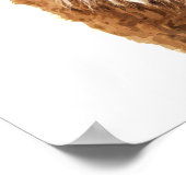 Alpaca Animal Portrait Poster (Ecke)