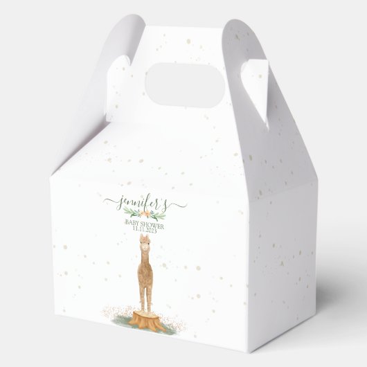 Alpaca Baby Shower Kid Party Occassion Geschenkschachtel (Vorderseite)