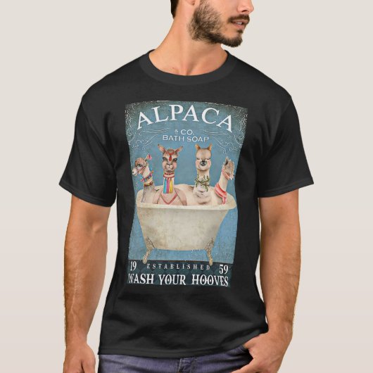 Alpaca-Badeseife waschen Ihre Hufe Klassischer T - T-Shirt (Vorderseite)