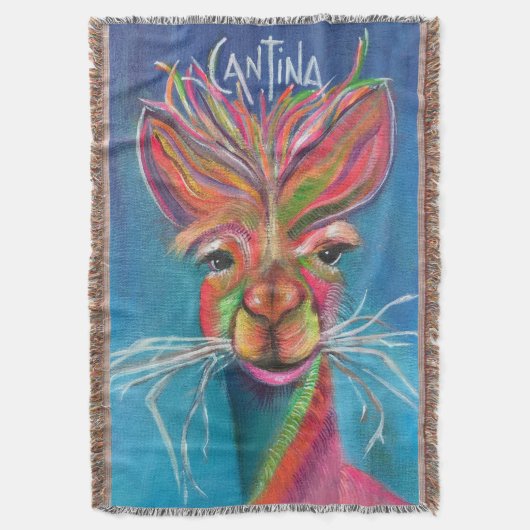 Alpaca-Baumwollwurzel Decke (Vorderseite Vertikal)