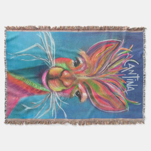 Alpaca-Baumwollwurzel Decke (Vorderseite)