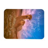 Alpaca Bible Verse Gezeichnet Nähe zu Gott Foto Ma Magnet (Horizontal)