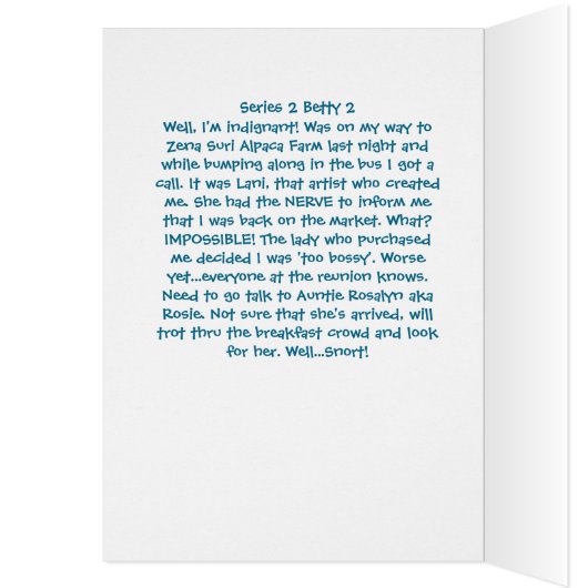 Alpaca - Bossy Betty 2 mit Story Card (Innen (Links))