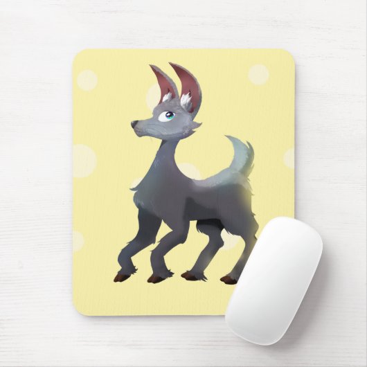Alpaca Bunny - Ultimate Gray/IlluminHering Mousepad (Mit Mouse)