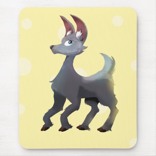 Alpaca Bunny - Ultimate Gray/IlluminHering Mousepad (Vorne)