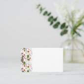 Alpaca Cactus floral Pattern Animal Lover Platzkarte (Stehend Vorderseite)