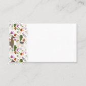 Alpaca Cactus floral Pattern Animal Lover Platzkarte (Vorderseite)