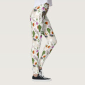 Alpaca Cactus Floral Pattern Leggings (Rechts)