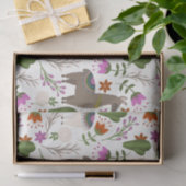 Alpaca Cactus Floral Pattern Seidenpapier (Geschenk)
