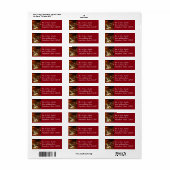 Alpaca Christmas Address Labels (Vorne)