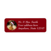 Alpaca Christmas Address Labels (Vorne)