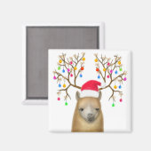 Alpaca Christmas Magnet (Vorderseite/Rückseite)