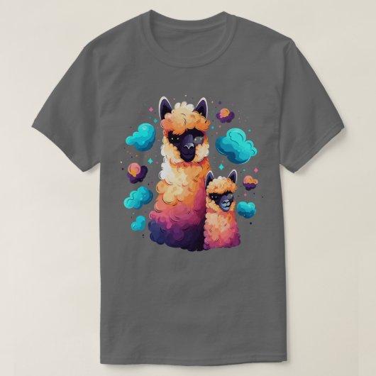 Alpaca Coloring Book T-Shirt (Design vorne)