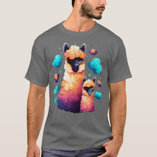 Alpaca Coloring Book T-Shirt