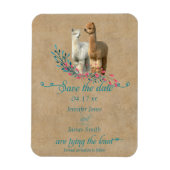 Alpaca Country Save the Date Magnet (Vertikal)