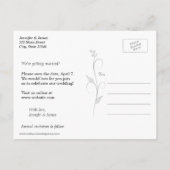 Alpaca Country Save the Date Postkarten (Rückseite)