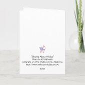 Alpaca Cria Weihnachtskarte Feiertagskarte (Rückseite)