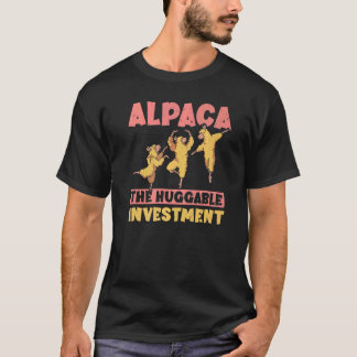 Alpaca Der Huggable Investment Alpaca Whisperer Fi T-Shirt