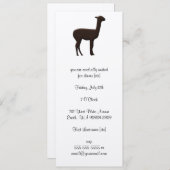 Alpaca Einladung (Vorne/Hinten)