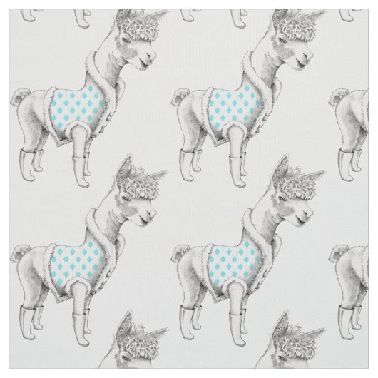 Alpaca-Fabrik Stoff (Muster)