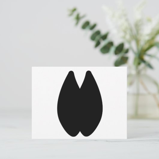 Alpaca Footprint Postkarte (Stehend Vorderseite)