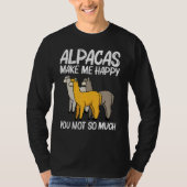 Alpaca For Men Women Camelid Mammal Animal 1 T-Shirt (Vorderseite)