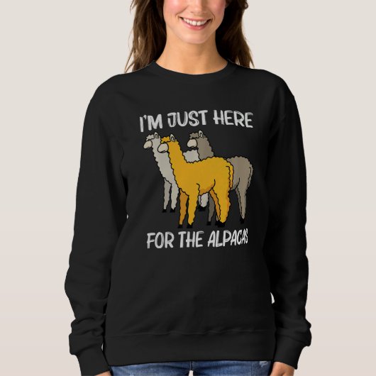 Alpaca For Men Women Camelid Mammal Animal Sweatshirt (Vorderseite)