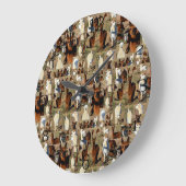 Alpaca FotoCollage, Große Wanduhr (Winkel)