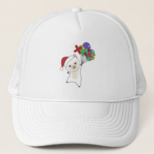Alpaca Frohe Weihnachten Wintertiere Alpacas Truckerkappe