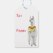 Alpaca Frohe Weihnachtsgeschenke Tags Geschenkanhänger (Rückseite)