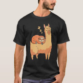 Alpaca Funny Sloth T-Shirt (Vorderseite)