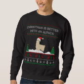 Alpaca Funny Ugly Christmas Sweater Christmas gift Sweatshirt (Vorderseite)