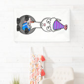 Alpaca-Geburtstagskuchen Banner (Insitu)