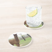 Alpaca-Gestüt Sandstein Untersetzer (Seite)