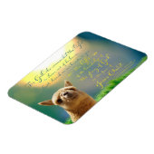 Alpaca Gold Aquamarine Bibel Verse Foto Magnet (Linke Seite)